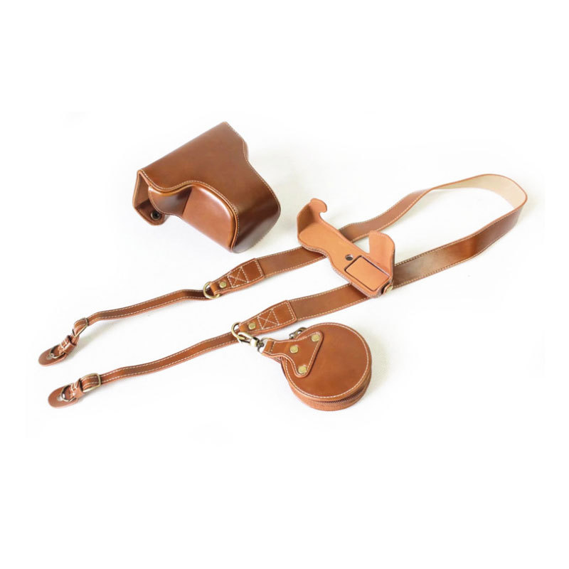 适用皮套xa5 x-a5 xa20可取电池摄影包豪华版皮套相机包肩带