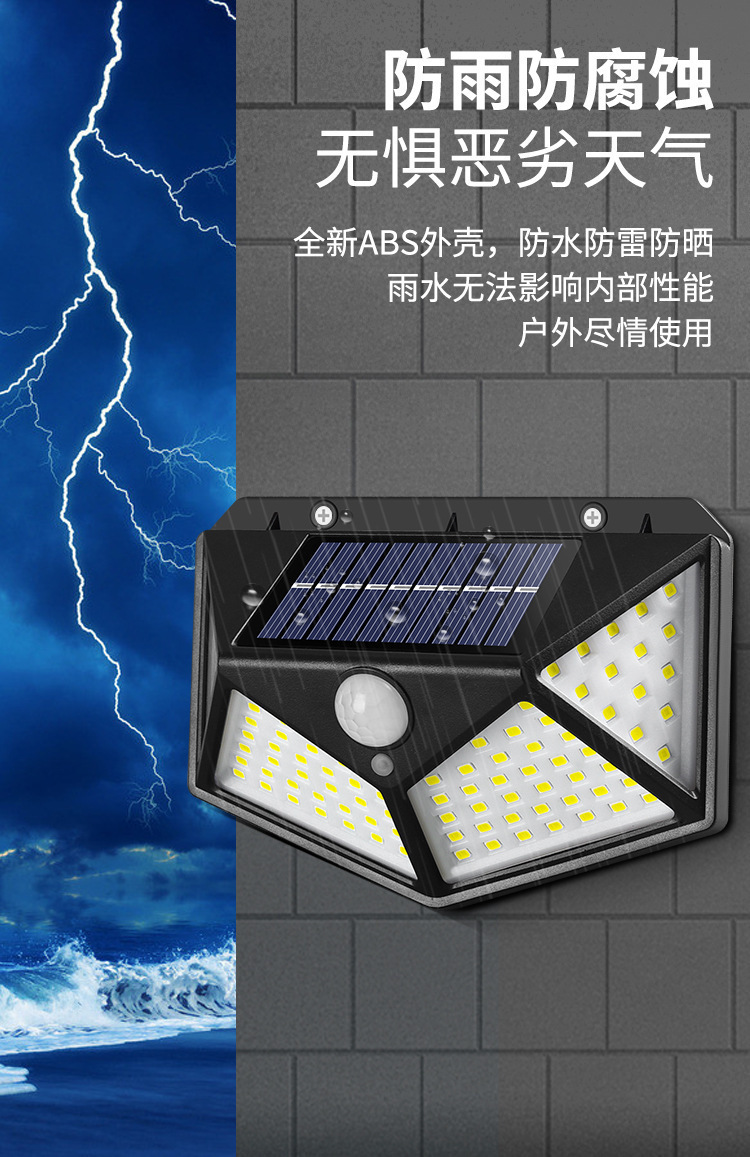 太阳能户外led人体感应庭院壁挂灯花园别墅照明景观灯院灯家用