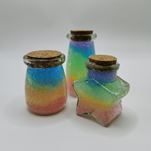 手工制作彩虹瓶成品DIY饰品摆件情人节生日礼物星星瓶许愿瓶成品