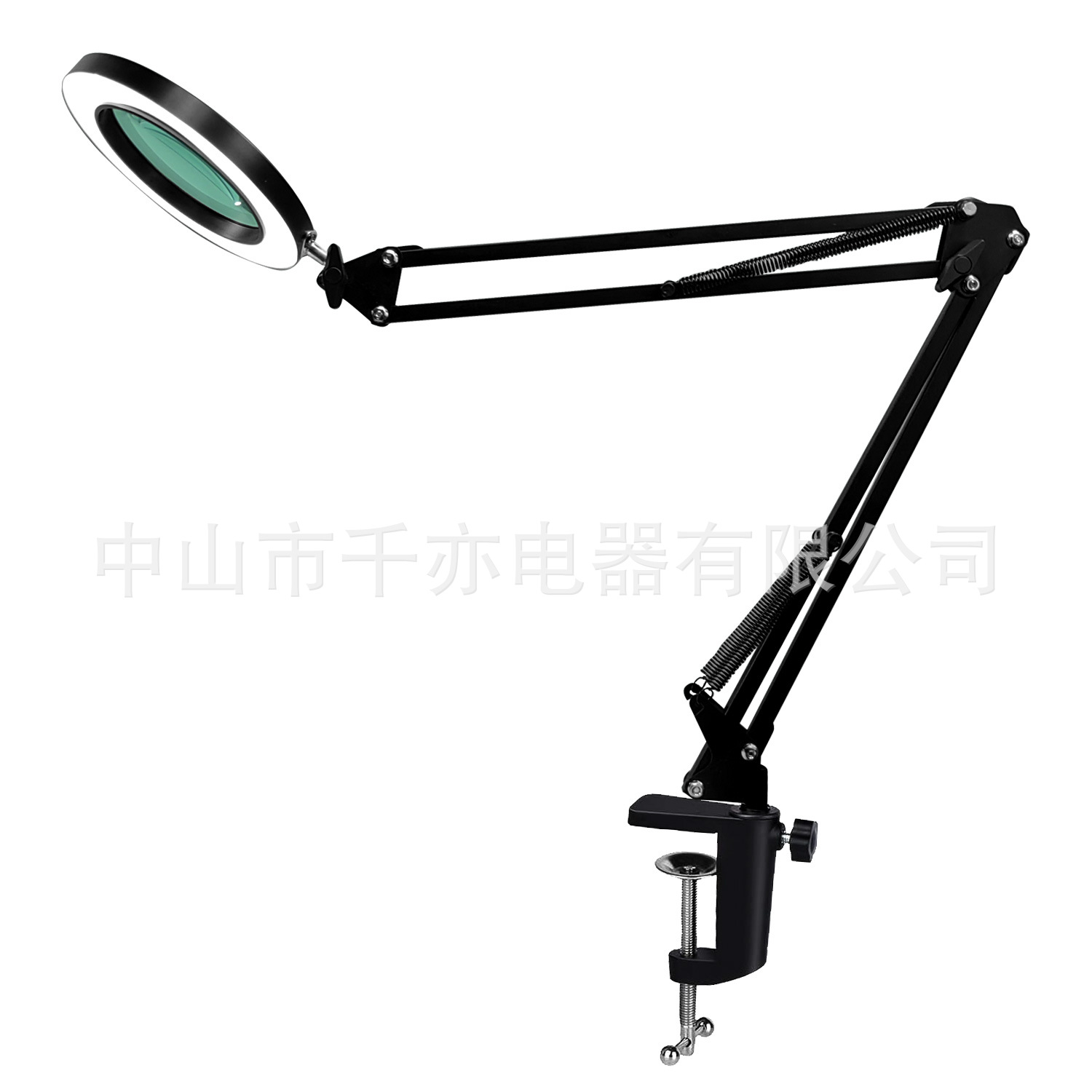 Led Long Arm Magnifier Lamp Eye Protection Desk Lamp Desk Learning Dormitory Lamp Clip Desktop Repair Magnifier Lamp