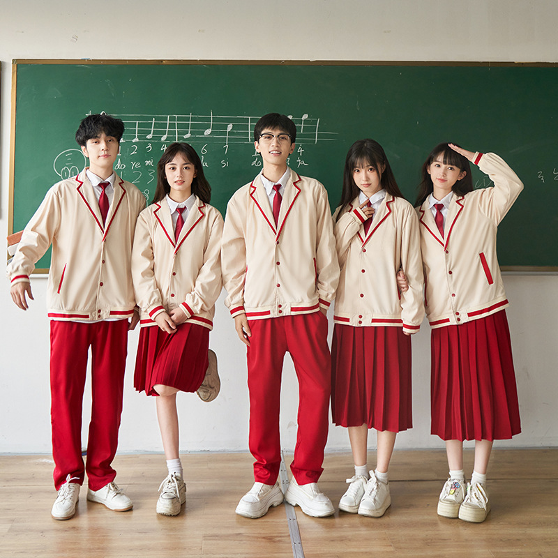 改良西服三件套秋冬季学院风初高中学生班服演出合唱比赛校服套装