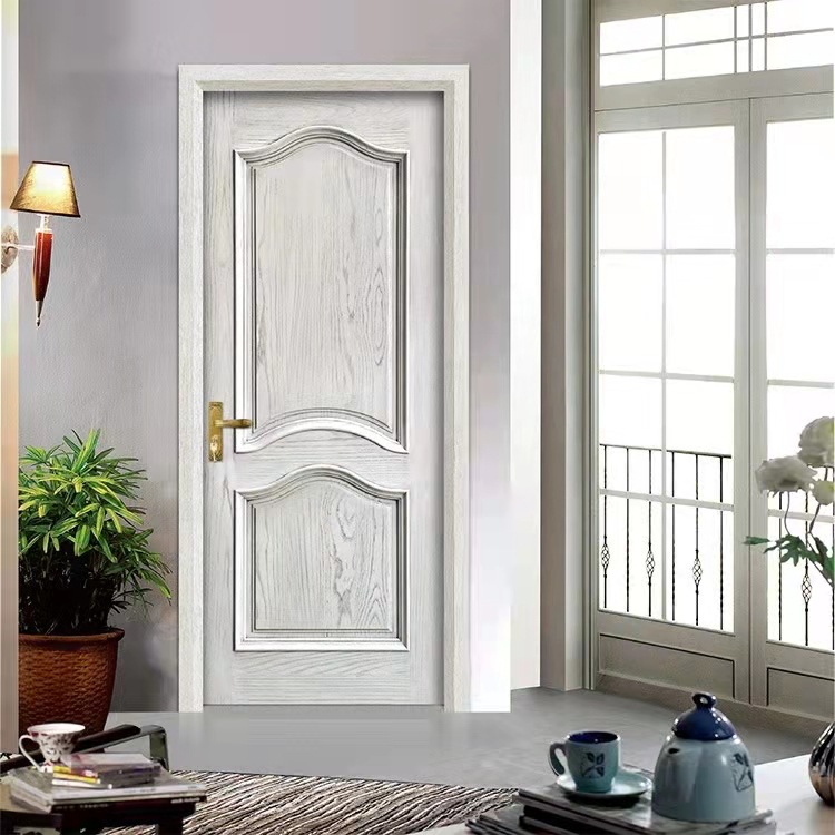 源头厂家全实木锣线手动原木门红橡开放漆实木门别墅家用橡木门