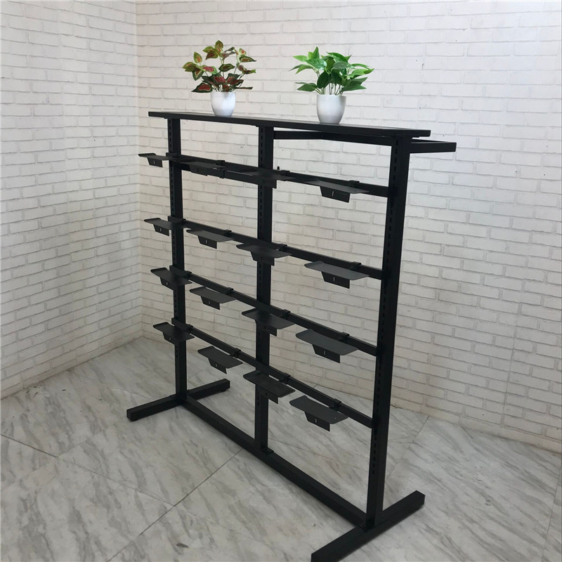 鞋架货架服装店运动休闲鞋柜鞋展示架铁艺移动休闲创意中岛架批发