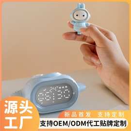 闹钟学生儿童专用起床神器多功能智能电子闹钟led卡通时间管理器