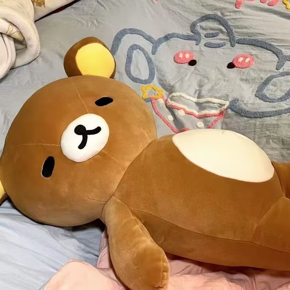 爆款可爱轻松熊玩偶小熊公仔娃娃毛绒玩具安抚睡觉生日礼物女批发