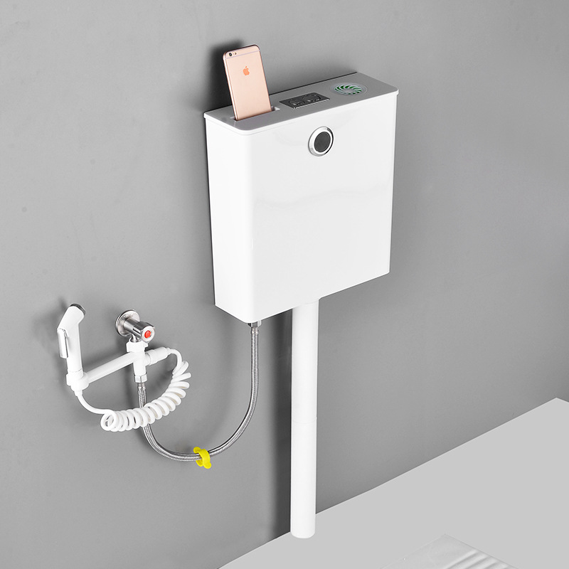 全自动智能感应水箱家用厕所卫生间大便器蹲便器节能冲水器免打孔