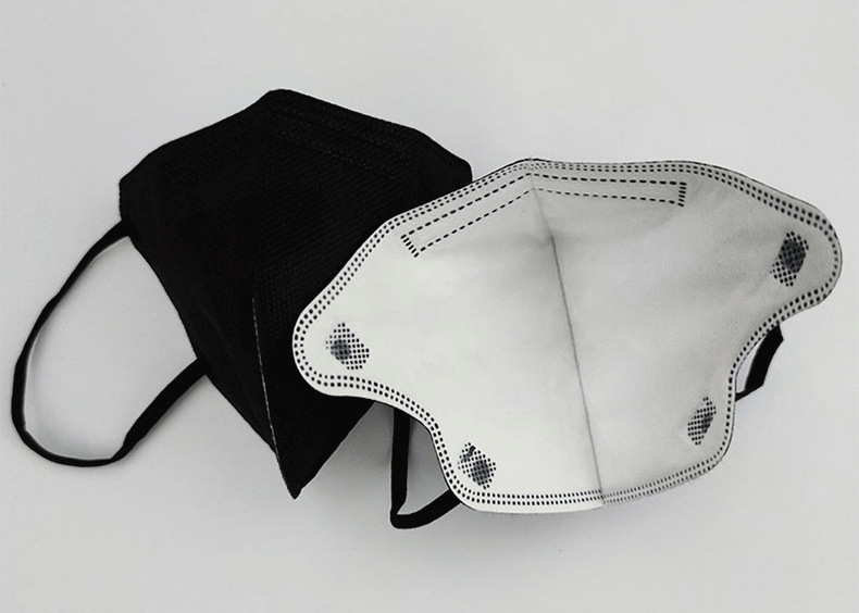 蝶形口罩防尘防灰尘飞沫彩色黑色小号kn95印ffp2儿童成人kn95口罩