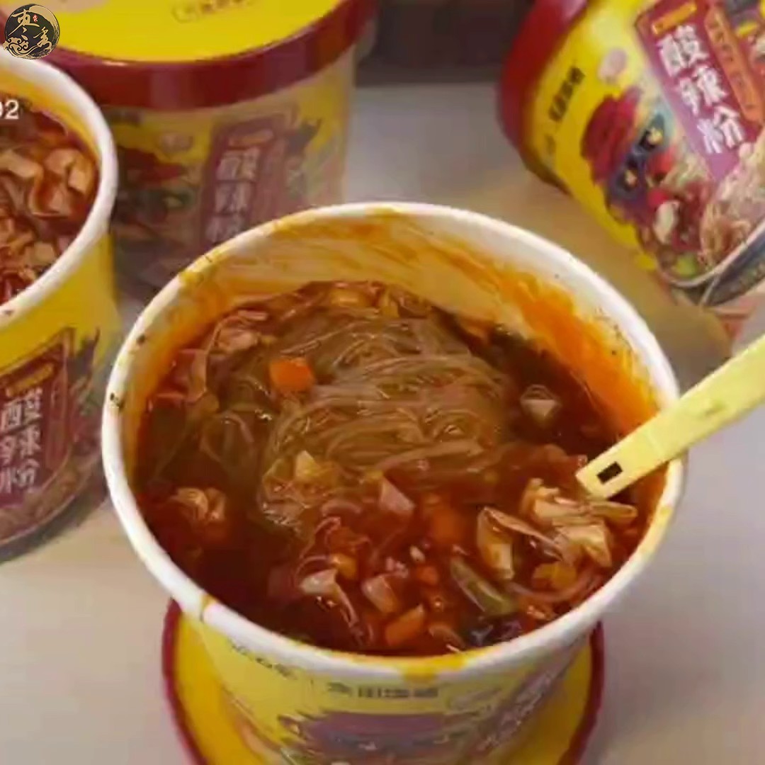 白象酸辣粉桶装走街串巷115g*6桶官方旗舰店重庆酸辣粉红薯粉