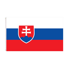 2024年欧洲杯24强斯洛伐克Slovakia国旗90*150cm4号旗工厂现货