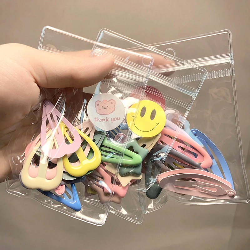 Korean Children's Candy Color Small Size Bb Clip Mini Square Color Girl's Broken Hair Hairpiece Clip Jewelry Hairpin Wholesale