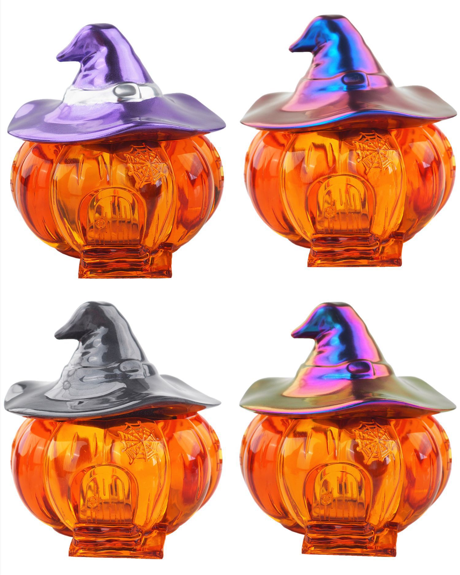 DIY Halloween Witch Pumpkin Cottage Elf House Storage Box Bottle Candy Box Mirror Silicone Mold