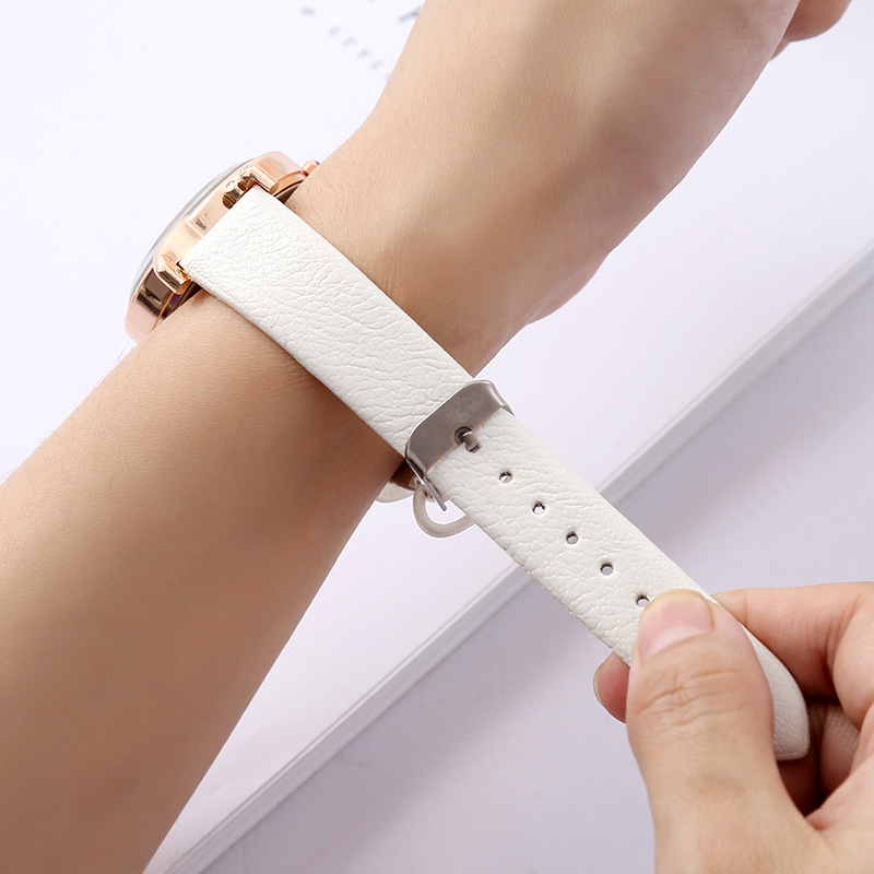 Affordable Luxury Fashion Color Gradient Women's Watch Simple Cute Quartz Leather Watch Strap Waterproof Strap Watch