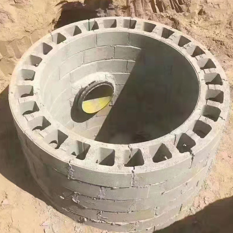 市政检查井水泥井室壁砖 水泥砌筑式模块井砌块 井室混凝土砌块