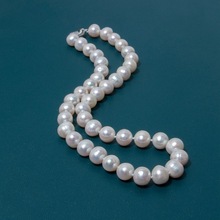 母亲节新品淡水珍珠项链 925银扣妈妈链简约时尚大气珍珠项链批发