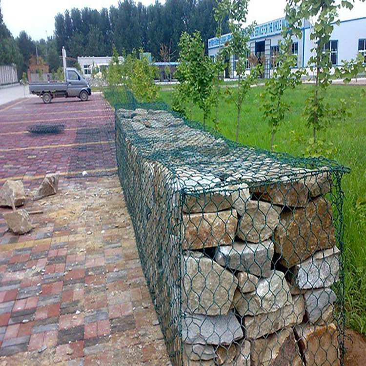 石笼网厂家定制防洪河道石笼网铅丝笼格宾石笼网镀锌石笼网箱现货