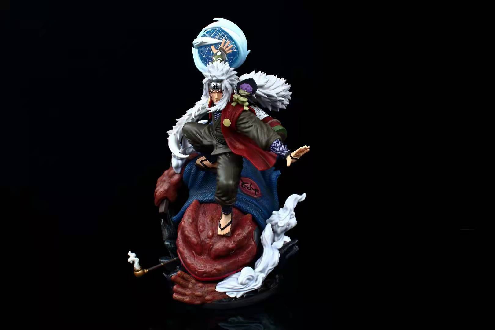 火影gk 燃风自来也 蛤蟆 双头雕手办模型场景雕像摆件