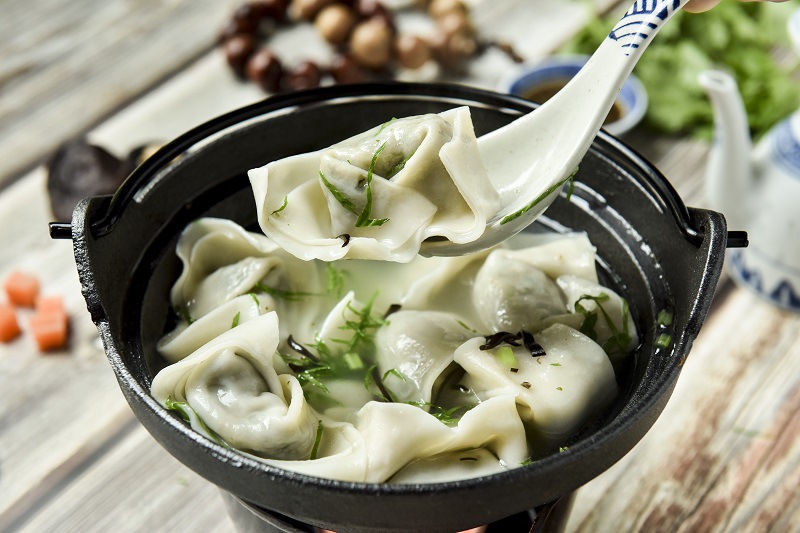 妙洁盛世速冻素荠菜馄饨上海纯手工早餐点心纯素不含五辛含汤料包