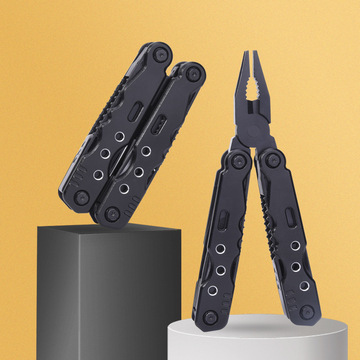 现货户外不锈钢尖嘴刀钳多功能折叠钳子组合居家野营便携维修工具