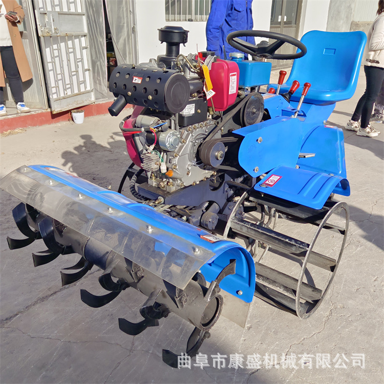稻田耕种四驱微耕机 水田旋耕机 稻茬打浆耕地拖拉机柴油195-阿里巴巴