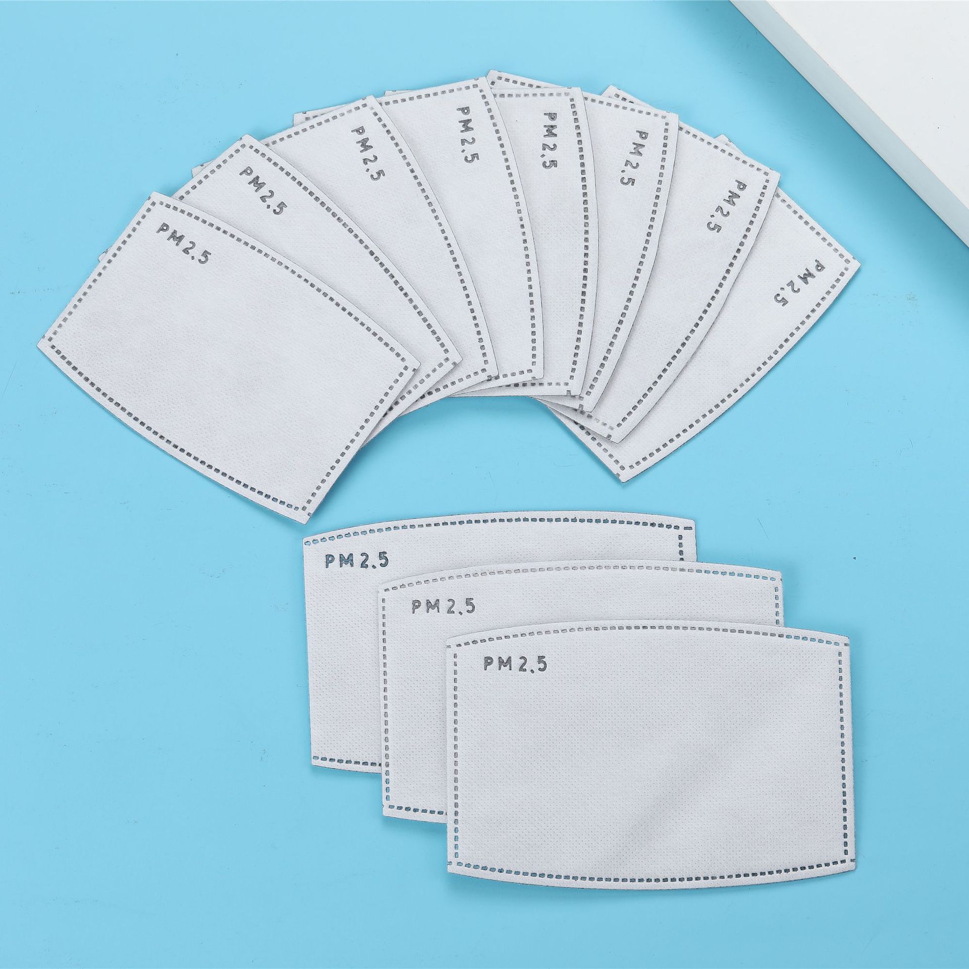 5过滤片 弧形口罩滤片 五层活性炭滤片