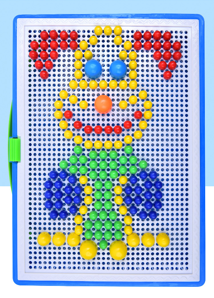 六一儿童节礼品diy蘑菇钉拼图套装幼儿园生日分享礼物毕业伴手礼