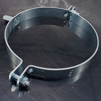 厂家批发不锈钢圆形管道连接器 中央供料管道配件硅胶内衬管夹