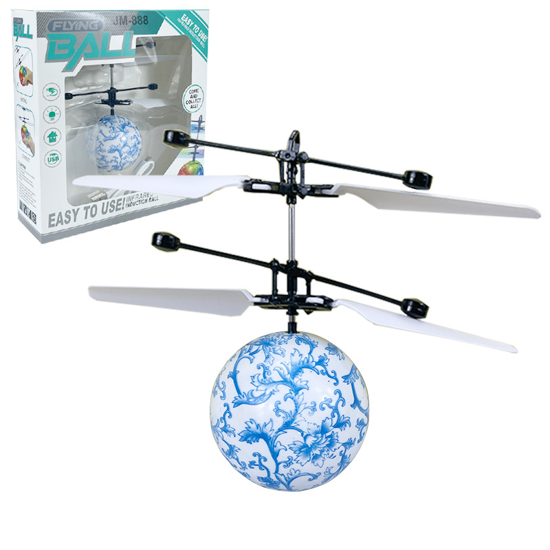 Cross-Border UFO Induction Flying Ball Aircraft Stall Toy Suspension Robot Color Ball Spinning Ball