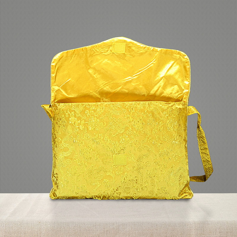 25*35单肩斜挎佛包居士佛经袋包经布装经书的抄经袋布袋法宝袋子