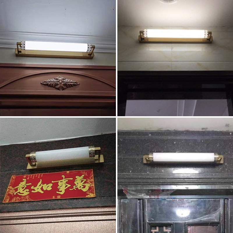 新中式门前灯入户大门壁灯门顶灯门头门口灯进门进户门灯阳台横灯