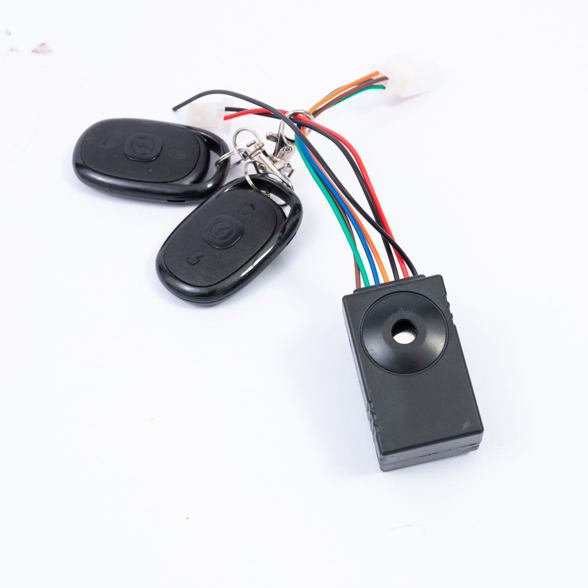 电动车防盗器36v48v60v电瓶车防盗报警器遥控器启动锁电机报警器
