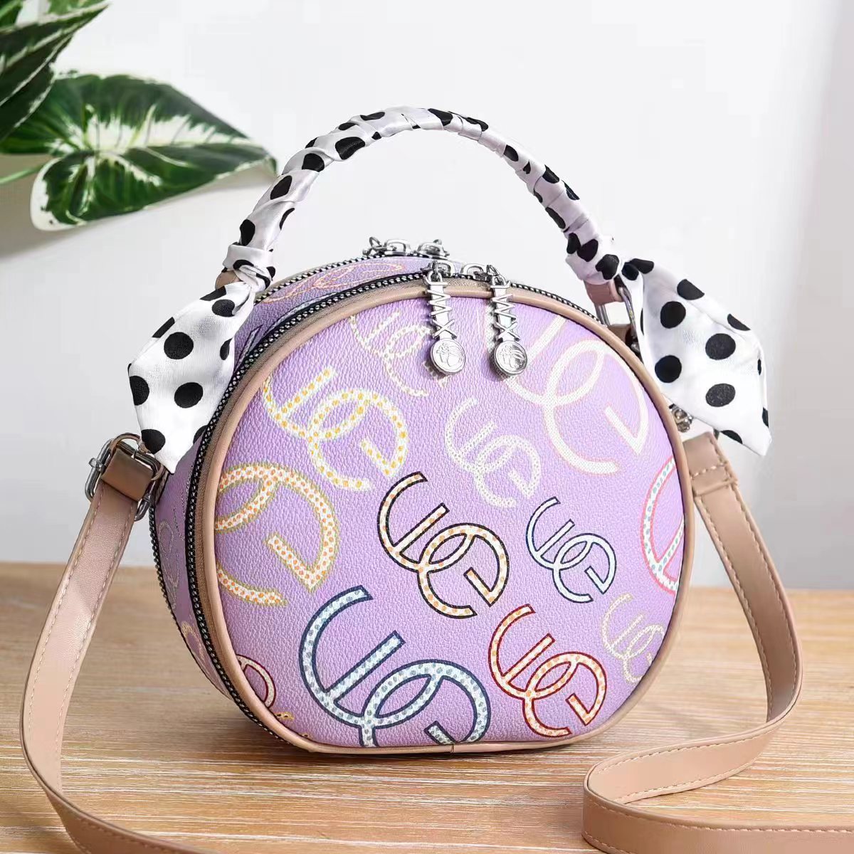 Women's Bag 2023 New Sweet Personality Bucket Bag Handbag Messenger Bag Trendy Fashion Best-Seller Bucket Bag