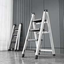 家用梯子折叠多功能加厚室内人字梯四步六步楼梯小型伸缩小型测评