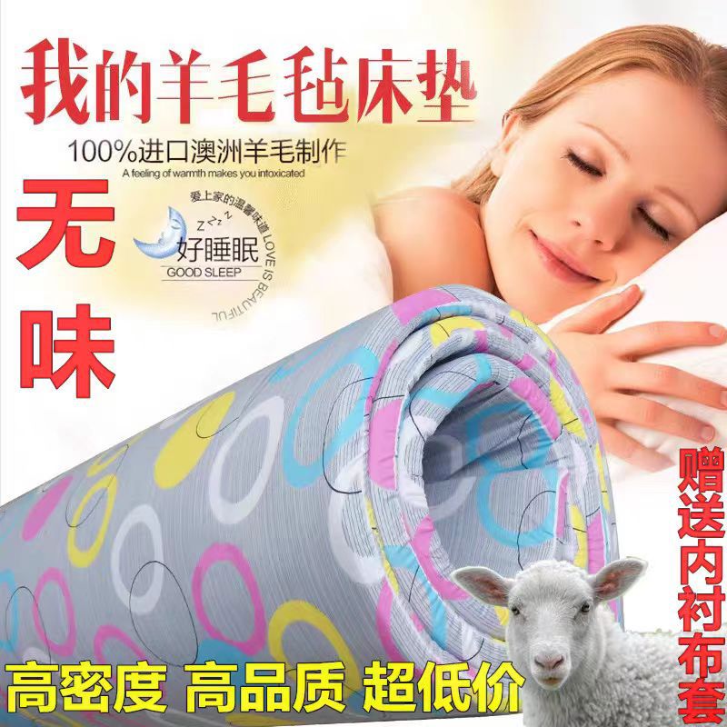 纯羊毛毡炕毡垫子学生保暖防潮保温火炕床毡子床垫炕垫加厚保暖