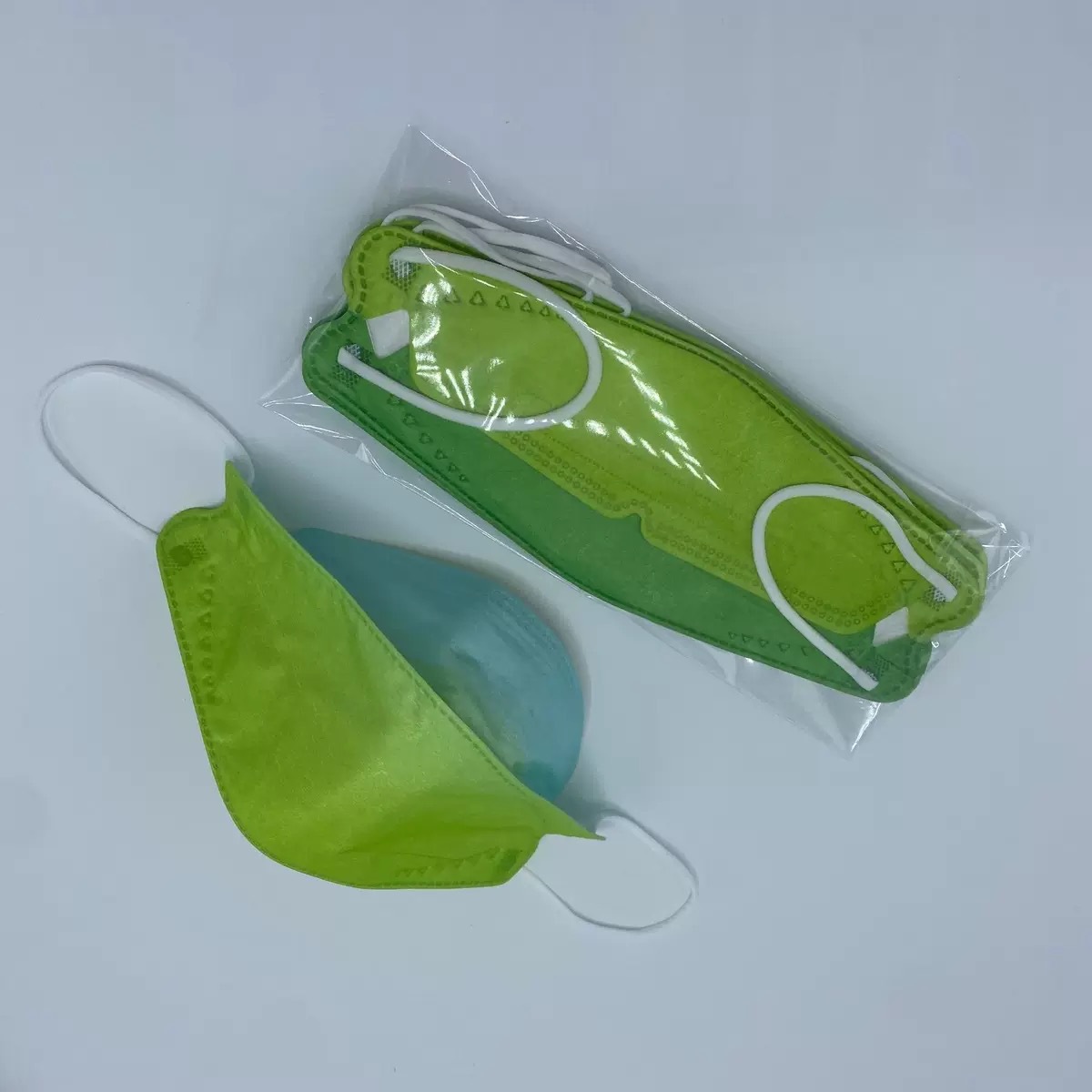 kf94马卡龙渐变色口罩鱼型柳叶型3d立体男女95 熔喷批发