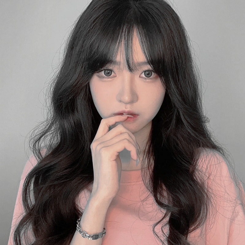 假发自然逼真大卷大波浪长卷发女日常2024新款空气刘海假发全头套