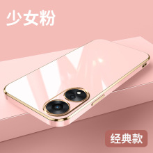 适用oppoA1手机壳镜头全包直边电镀A58X纯色软壳保护套A1Pro批发