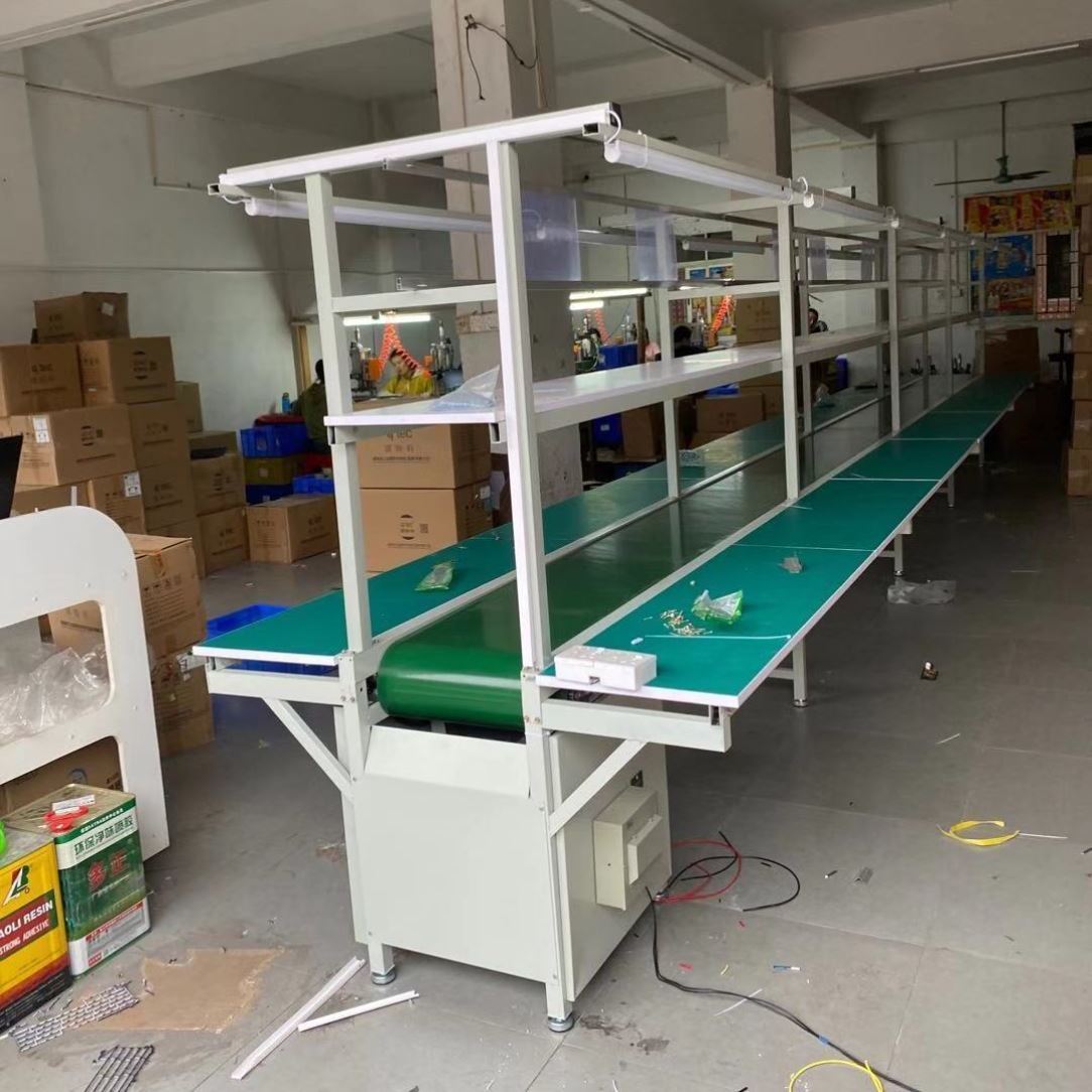 流水线输送带自动化生产线皮带电子车间传送带铝材工厂防尘工作台