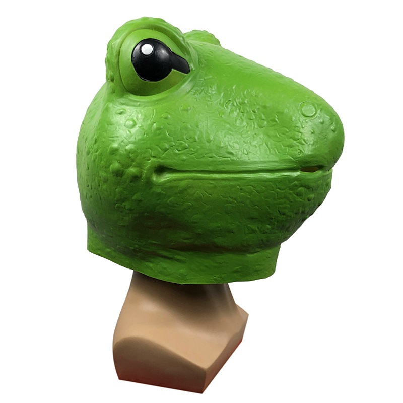 青蛙王子可爱头套面具 化妆舞会搞笑动物头饰 万圣节派对表演道具