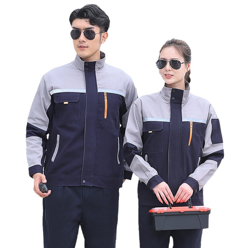 Overalls Suit Electrician Auto Repair Labor Protection Clothing Long Sleeve Factory Workshop Factory Clothing Wear-Resistant Overalls Workwear Customization