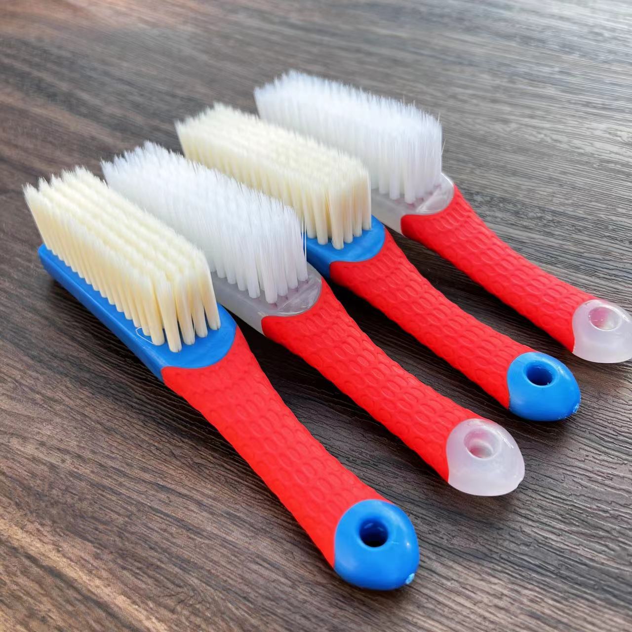 5排硅胶软硬纳米文玩软毛刷金刚核桃玉器包浆保养清理软毛鞋刷子