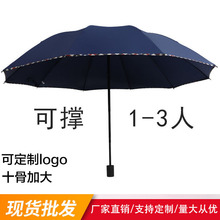 经典男士商务十骨加大折叠防晒遮阳伞太阳伞大量批发晴雨伞3311e