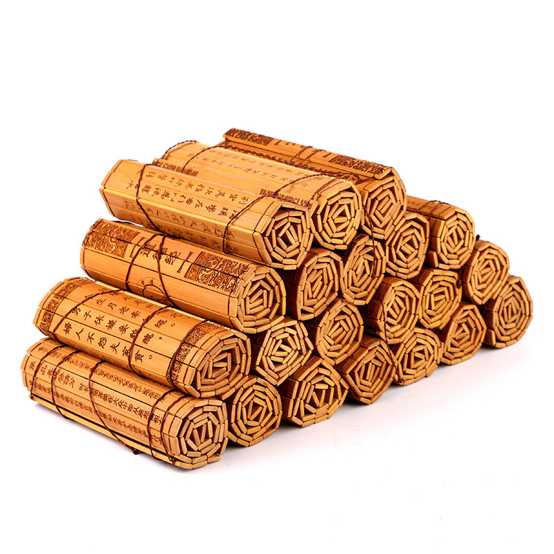 竹简工艺品 茶道零配 茶经/弟子规/道德经/论语 竹席茶席茶垫杯垫