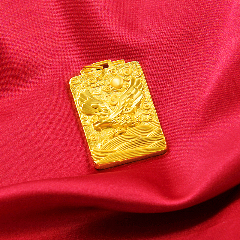 时尚越南沙金老鹰吊坠 民族风大展宏图仿24k黄金饰品厂家批发跨境