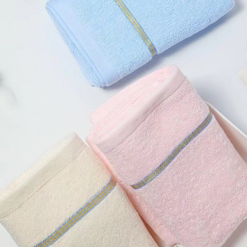 Towel Cotton Thick Soft Absorbent Gift Plain Towel Cotton Wholesale Daily Necessities Adult Face Towel Embroidery