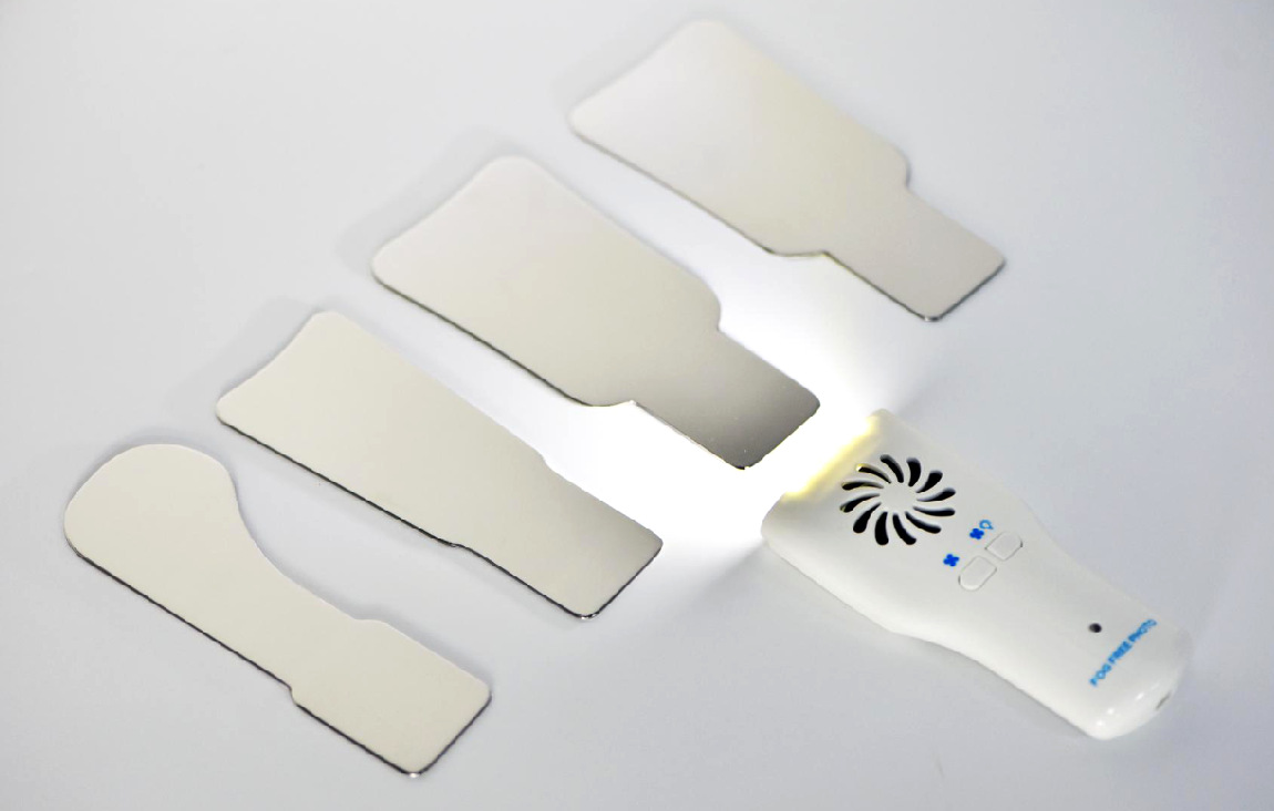 牙科新款防雾不锈钢反光镜/口腔正畸口内反光板可消毒带灯led医用