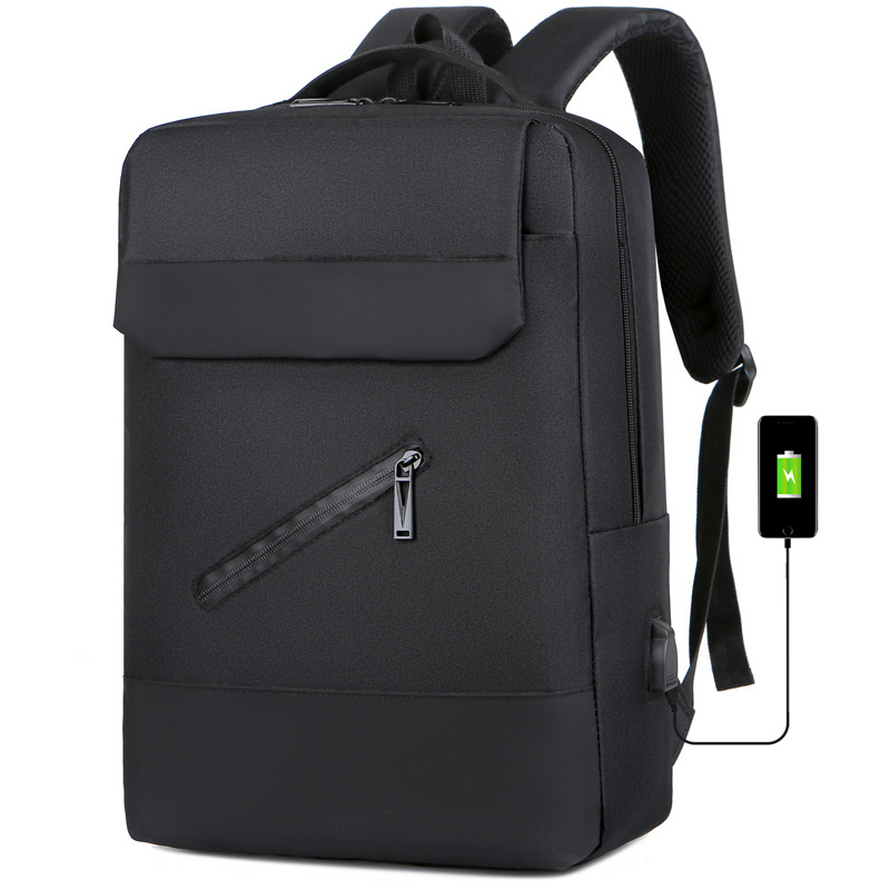 USB Backpack Men's Fashion Trend Junior's Schoolbag Female College Student High School Leisure Large Capacity Business Backpack