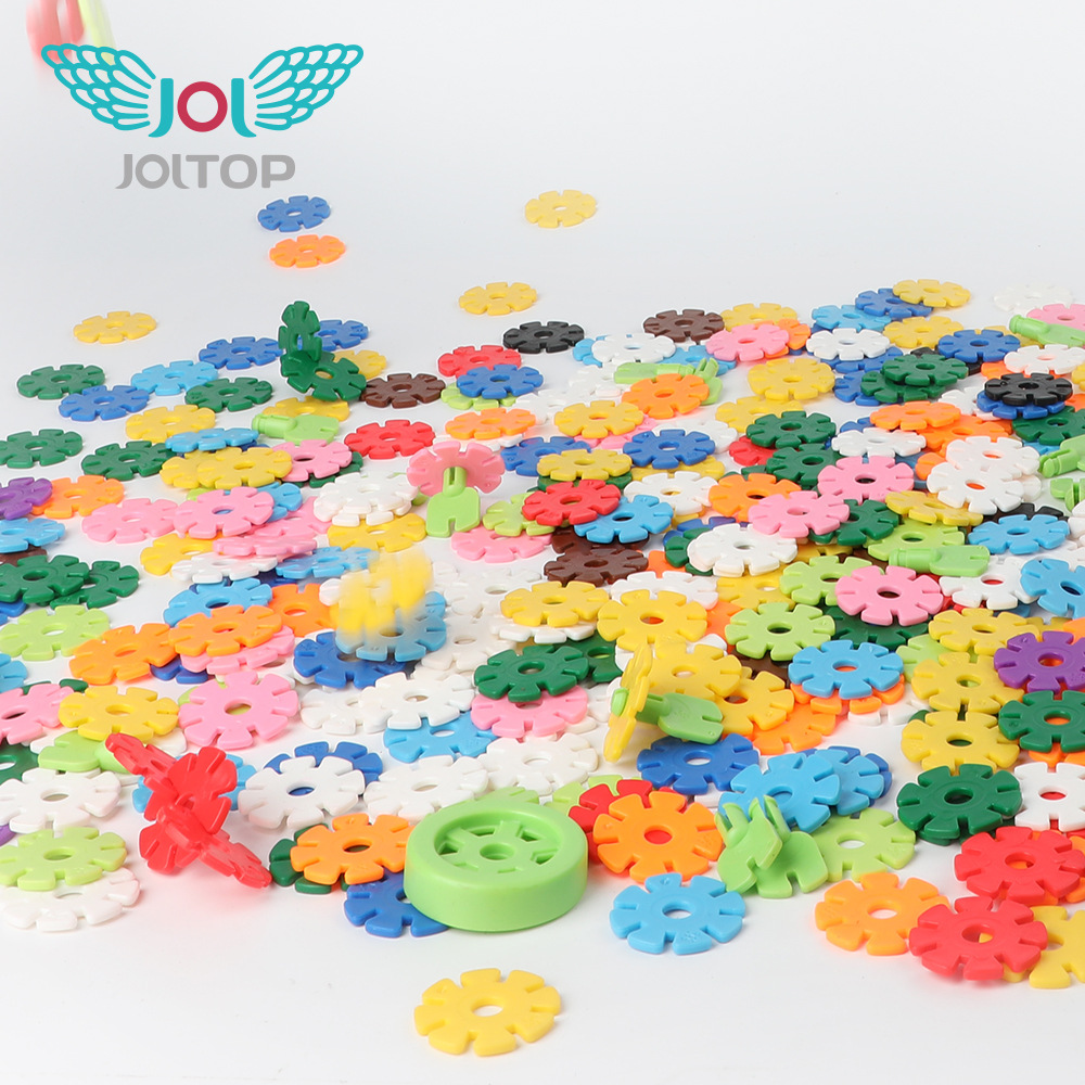 科博经典雪花片拼搭积木儿童塑料拼插益智玩具早教教具零售批发