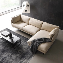 厂家直销斯意式简约布艺沙发大小户型沙发设计师款科技布沙发客厅