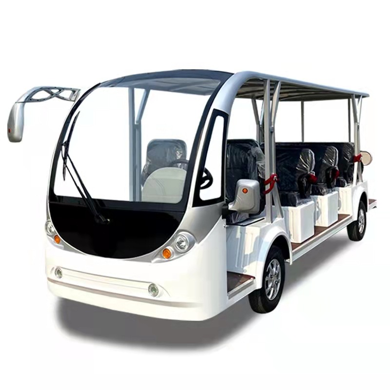 四轮酒店接待车旅游浏览车楼盘看房车电动中巴士景区观光车