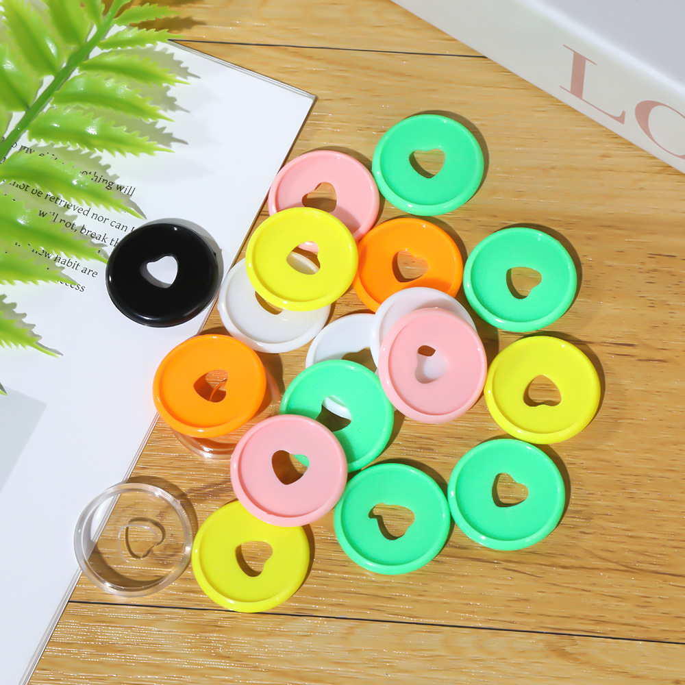 马卡龙爱心孔相册装订扣 办公学校配件 记事本活页扣手账夹